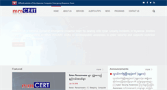 Desktop Screenshot of mmcert.org.mm